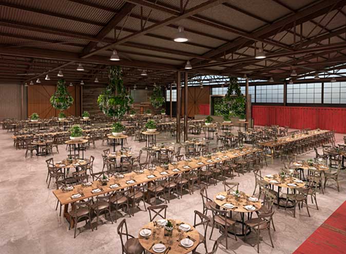 The Timber Yard function rooms Melbourne venues Port venue hire large warehouse outdoor wedding reception engagement performance show good big 001