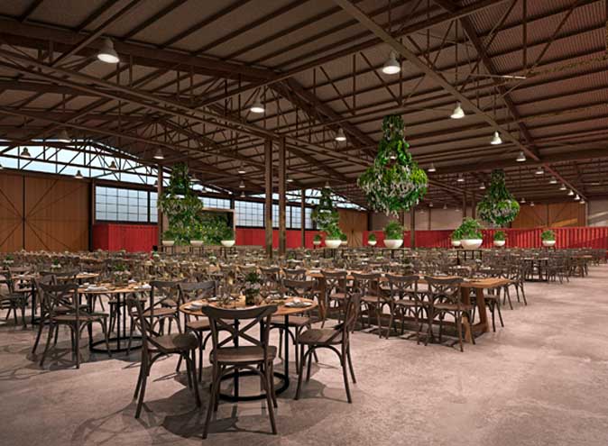 The Timber Yard function rooms Melbourne venues Port venue hire large warehouse outdoor wedding reception engagement performance show good big 002