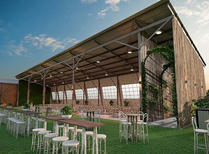 The Timber Yard function rooms Melbourne venues Port venue hire large warehouse outdoor wedding reception engagement performance show good big 004