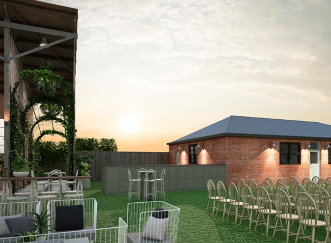 The Timber Yard function rooms Melbourne venues Port venue hire large warehouse outdoor wedding reception engagement performance show good big 007