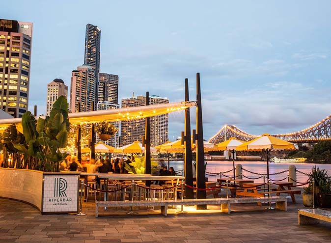 Riverbar Kitchen Restaurant Brisbane Dining Waterfront Lush Bar Green CBD Best Top Venues Good Popular Date Spot 9