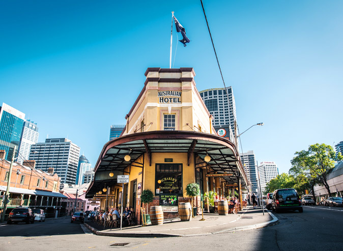 Australian Heritage Hotel Sydney The Rocks waterfront restaurant restaurants pub pubs classic parma burger pizza 013