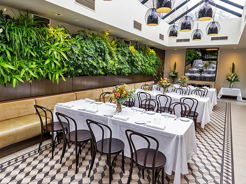 Botanical Hotel South Yarra Melbourne restaurant restaurants fine dining private australian seafood classy date client dinner oudoor 1