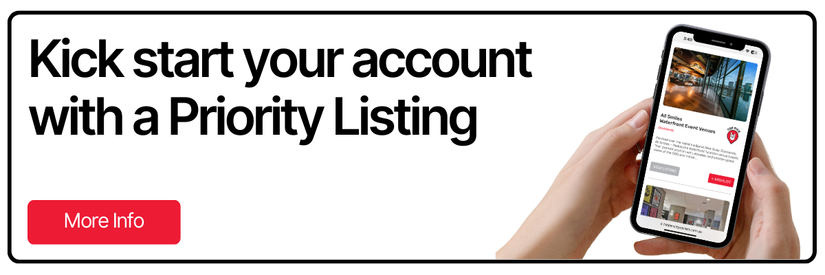 Kick start your account Book a priority listing